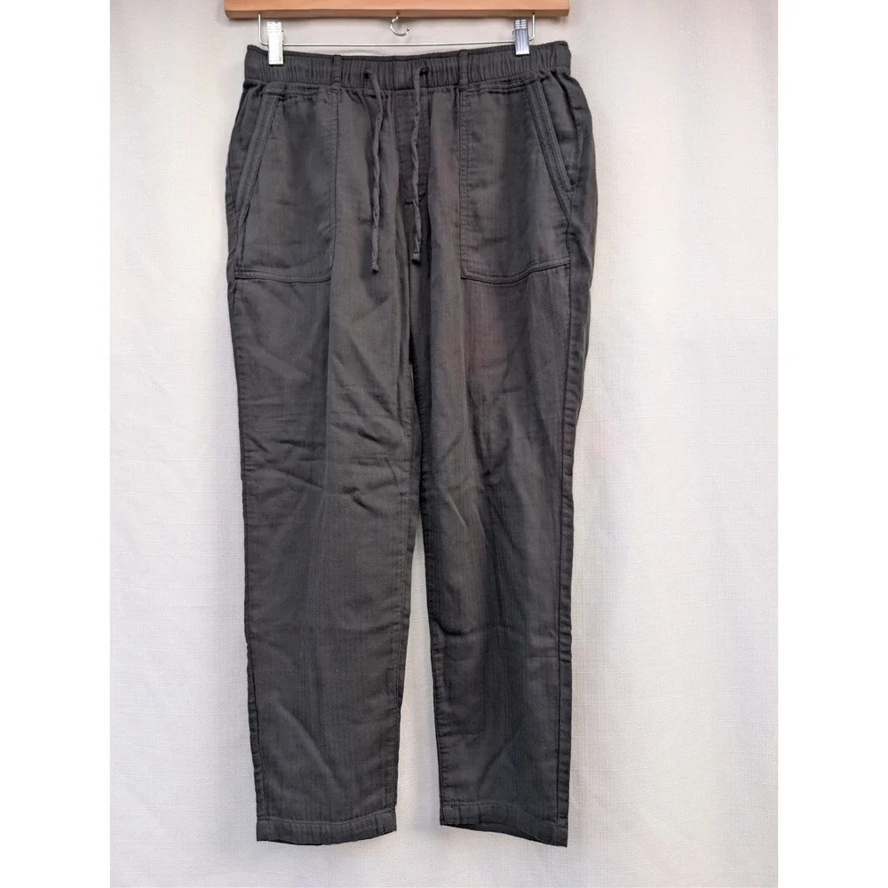 Old Navy Utility Pants Womens M Panthers Charcoal Cotton Normcore Lagenlook
